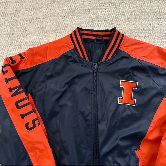 Vintage University of Illinois Leather Jacket - Picture 5 of 8